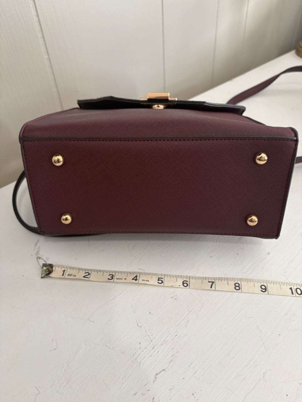 Dune London Leopard Flap Satchel Handbag - Brown & Tan - Picture 8 of 10